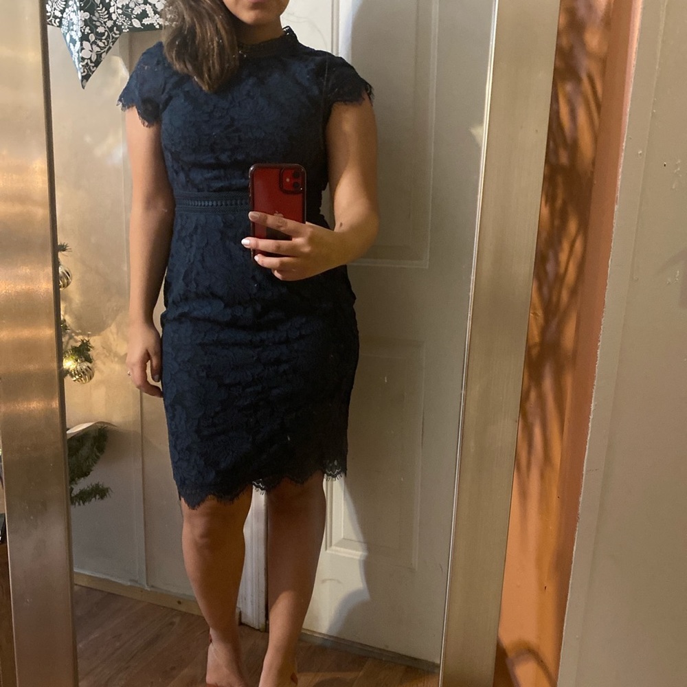 Navy blue dress